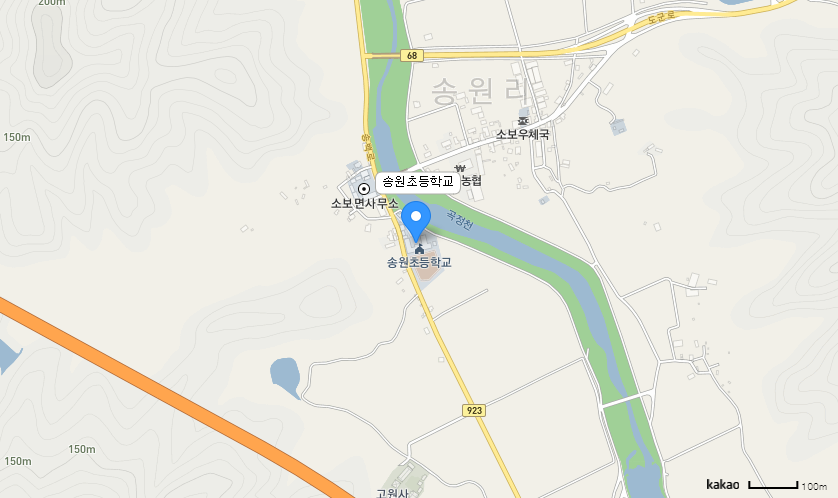 학교 찾아오시는 길 지도